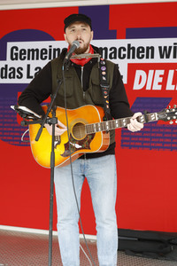 Wahlkampfveranstaltung Partei Die Linke in Stralsund