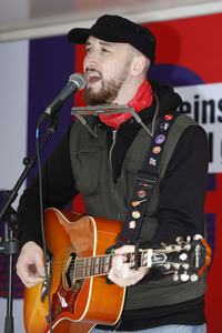 Wahlkampfveranstaltung Partei Die Linke in Stralsund