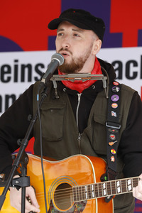 Wahlkampfveranstaltung Partei Die Linke in Stralsund