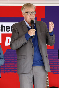 Wahlkampfveranstaltung Partei Die Linke in Stralsund