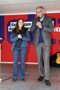 Wahlkampfveranstaltung Partei Die Linke in Stralsund