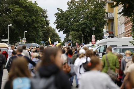 Demonstration von Kritikern der Corona-Maßnahmen in Berlin