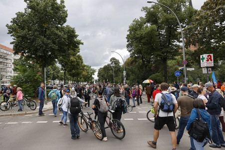 Demonstration von Kritikern der Corona-Maßnahmen in Berlin