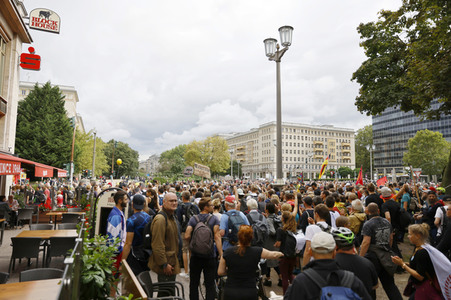 Demonstration von Kritikern der Corona-Maßnahmen in Berlin