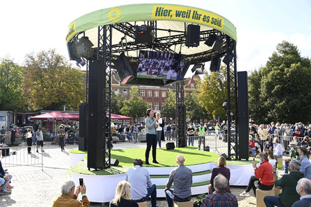 Wahlkampfveranstaltung der Grünen mit Annalena Baerbock in Potsdam