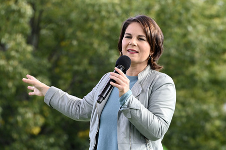 Wahlkampfveranstaltung der Grünen mit Annalena Baerbock in Potsdam