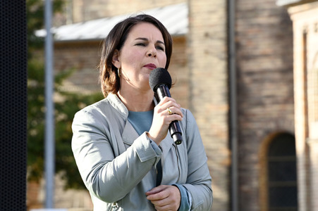 Wahlkampfveranstaltung der Grünen mit Annalena Baerbock in Potsdam