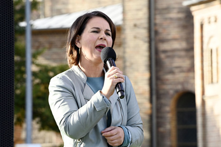 Wahlkampfveranstaltung der Grünen mit Annalena Baerbock in Potsdam