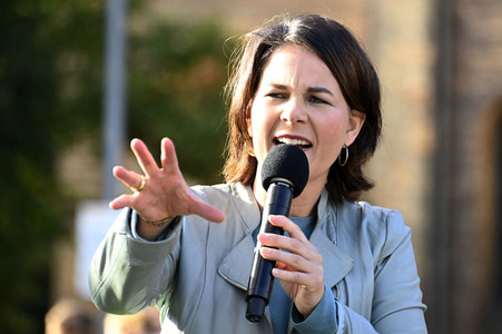 Wahlkampfveranstaltung der Grünen mit Annalena Baerbock in Potsdam
