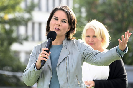 Wahlkampfveranstaltung der Grünen mit Annalena Baerbock in Potsdam