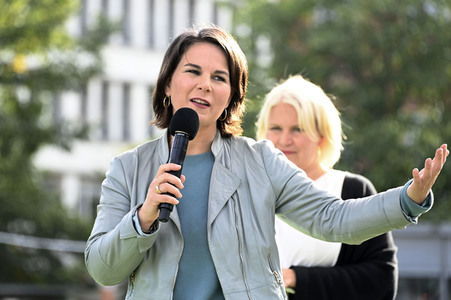 Wahlkampfveranstaltung der Grünen mit Annalena Baerbock in Potsdam
