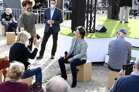 Wahlkampfveranstaltung der Grünen mit Annalena Baerbock in Potsdam