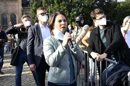 Wahlkampfveranstaltung der Grünen mit Annalena Baerbock in Potsdam