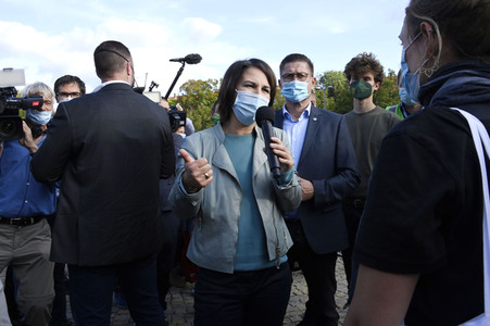 Wahlkampfveranstaltung der Grünen mit Annalena Baerbock in Potsdam
