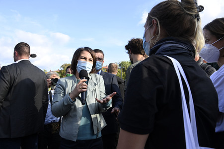 Wahlkampfveranstaltung der Grünen mit Annalena Baerbock in Potsdam