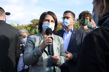 Wahlkampfveranstaltung der Grünen mit Annalena Baerbock in Potsdam