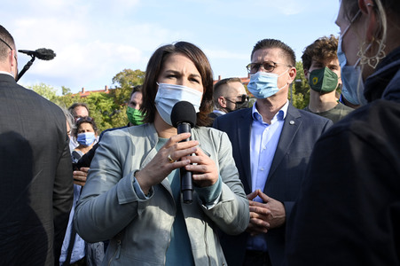 Wahlkampfveranstaltung der Grünen mit Annalena Baerbock in Potsdam