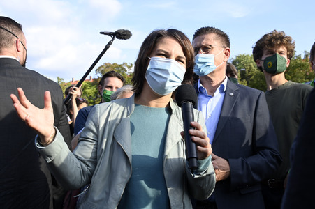 Wahlkampfveranstaltung der Grünen mit Annalena Baerbock in Potsdam
