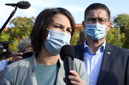 Wahlkampfveranstaltung der Grünen mit Annalena Baerbock in Potsdam