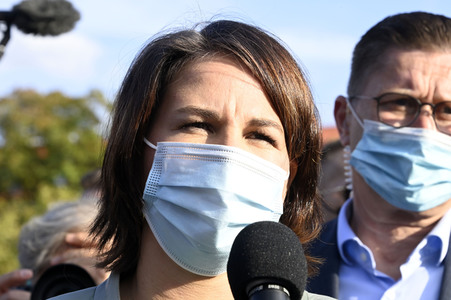 Wahlkampfveranstaltung der Grünen mit Annalena Baerbock in Potsdam