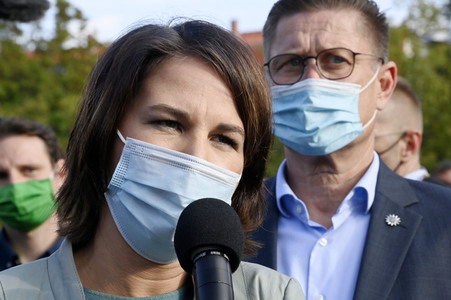 Wahlkampfveranstaltung der Grünen mit Annalena Baerbock in Potsdam