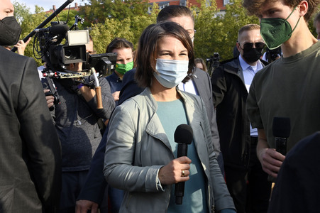 Wahlkampfveranstaltung der Grünen mit Annalena Baerbock in Potsdam
