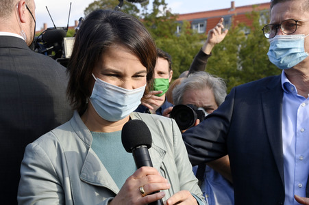 Wahlkampfveranstaltung der Grünen mit Annalena Baerbock in Potsdam