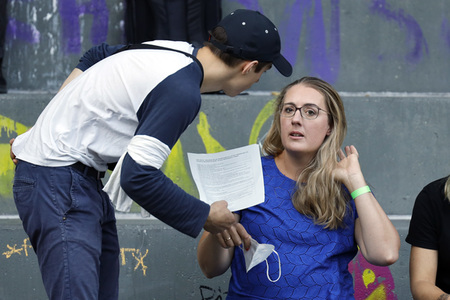 Bündnis 90/Die Grünen-Wahlkampfveranstaltung mit Annalena Baerbock in Köln