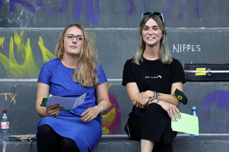 Bündnis 90/Die Grünen-Wahlkampfveranstaltung mit Annalena Baerbock in Köln