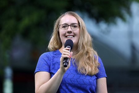 Bündnis 90/Die Grünen-Wahlkampfveranstaltung mit Annalena Baerbock in Köln