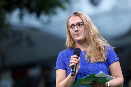 Bündnis 90/Die Grünen-Wahlkampfveranstaltung mit Annalena Baerbock in Köln