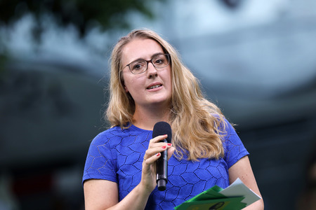 Bündnis 90/Die Grünen-Wahlkampfveranstaltung mit Annalena Baerbock in Köln