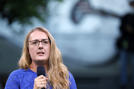 Bündnis 90/Die Grünen-Wahlkampfveranstaltung mit Annalena Baerbock in Köln