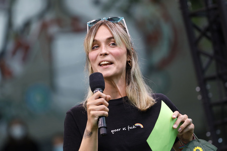Bündnis 90/Die Grünen-Wahlkampfveranstaltung mit Annalena Baerbock in Köln