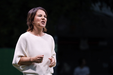 Bündnis 90/Die Grünen-Wahlkampfveranstaltung mit Annalena Baerbock in Köln