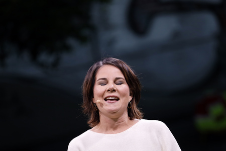 Bündnis 90/Die Grünen-Wahlkampfveranstaltung mit Annalena Baerbock in Köln