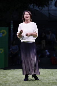 Bündnis 90/Die Grünen-Wahlkampfveranstaltung mit Annalena Baerbock in Köln