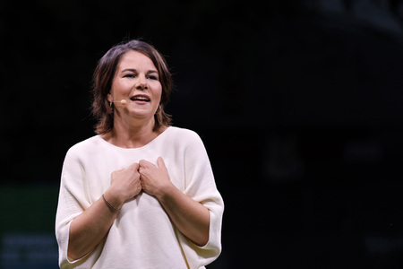 Bündnis 90/Die Grünen-Wahlkampfveranstaltung mit Annalena Baerbock in Köln