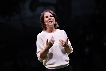 Bündnis 90/Die Grünen-Wahlkampfveranstaltung mit Annalena Baerbock in Köln