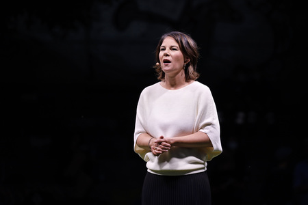 Bündnis 90/Die Grünen-Wahlkampfveranstaltung mit Annalena Baerbock in Köln