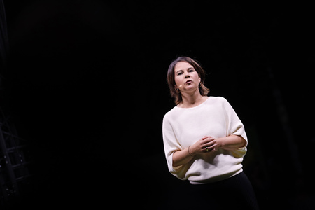 Bündnis 90/Die Grünen-Wahlkampfveranstaltung mit Annalena Baerbock in Köln