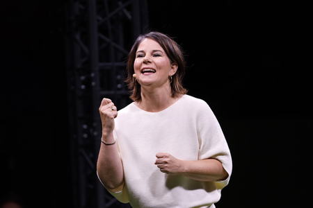 Bündnis 90/Die Grünen-Wahlkampfveranstaltung mit Annalena Baerbock in Köln