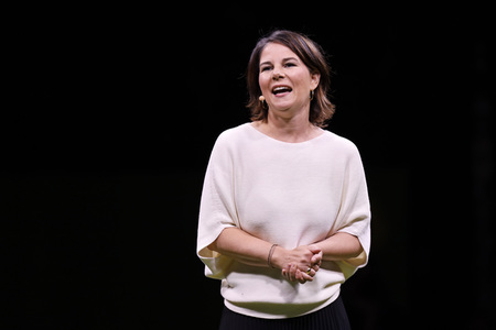 Bündnis 90/Die Grünen-Wahlkampfveranstaltung mit Annalena Baerbock in Köln