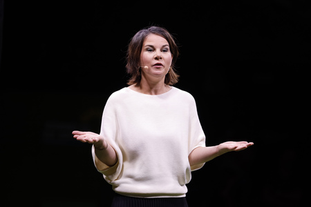 Bündnis 90/Die Grünen-Wahlkampfveranstaltung mit Annalena Baerbock in Köln