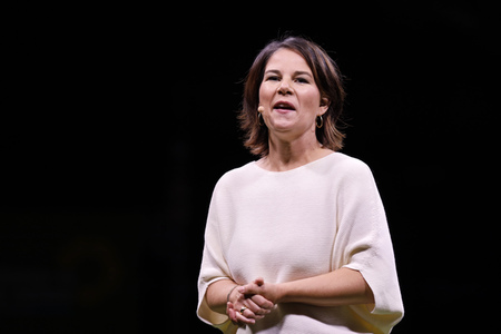 Bündnis 90/Die Grünen-Wahlkampfveranstaltung mit Annalena Baerbock in Köln