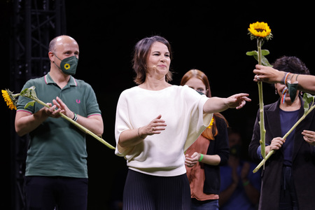 Bündnis 90/Die Grünen-Wahlkampfveranstaltung mit Annalena Baerbock in Köln