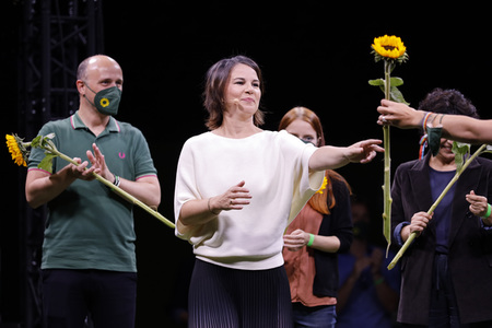 Bündnis 90/Die Grünen-Wahlkampfveranstaltung mit Annalena Baerbock in Köln