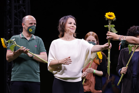 Bündnis 90/Die Grünen-Wahlkampfveranstaltung mit Annalena Baerbock in Köln