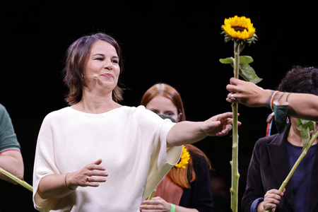 Bündnis 90/Die Grünen-Wahlkampfveranstaltung mit Annalena Baerbock in Köln