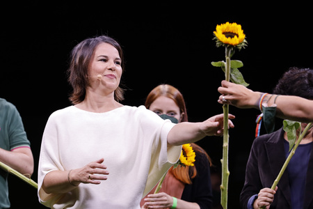Bündnis 90/Die Grünen-Wahlkampfveranstaltung mit Annalena Baerbock in Köln